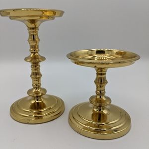 Partylite Brass Candle Holders.